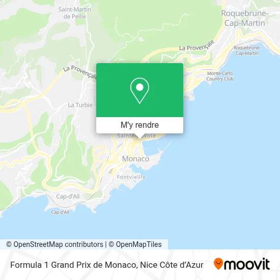 Formula 1 Grand Prix de Monaco plan