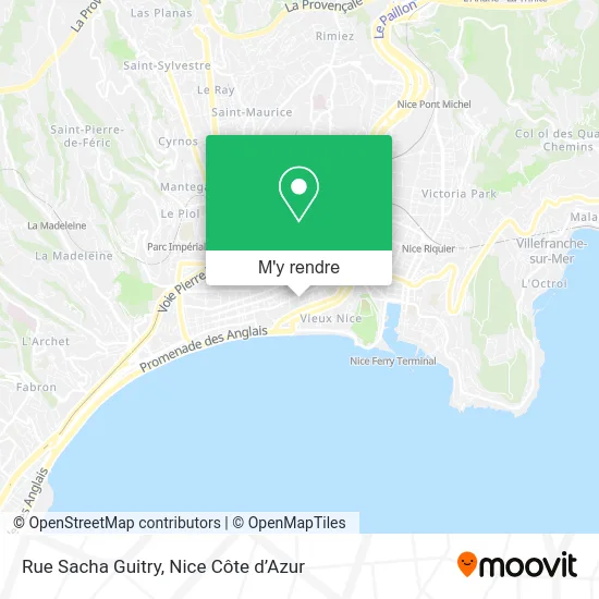 Rue Sacha Guitry plan