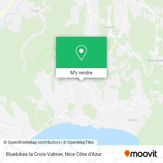Bluebikes la Croix-Valmer plan