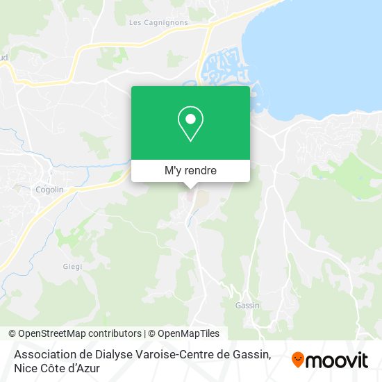Association de Dialyse Varoise-Centre de Gassin plan