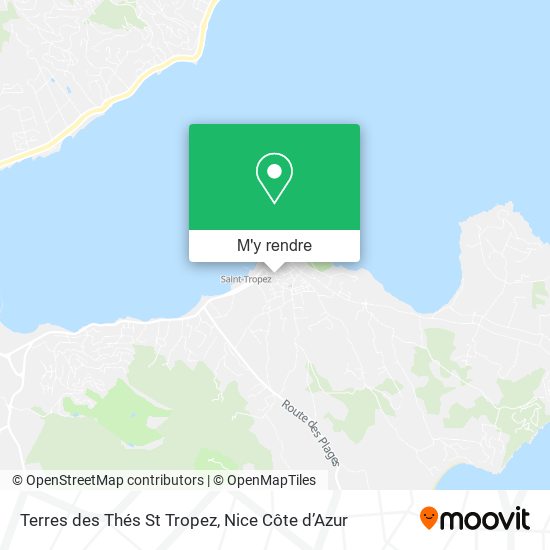 Terres des Thés St Tropez plan