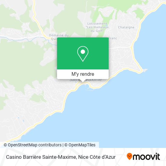 Casino Barrière Sainte-Maxime plan
