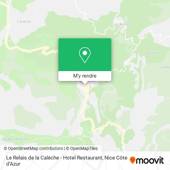Le Relais de la Calèche - Hotel Restaurant plan