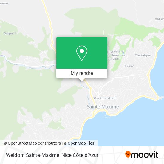 Weldom Sainte-Maxime plan