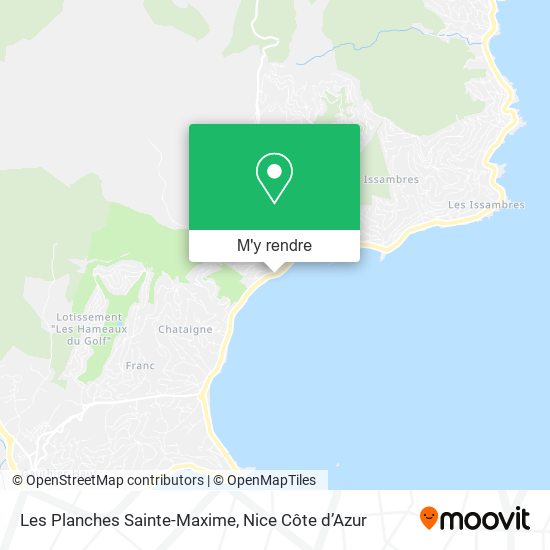 Les Planches Sainte-Maxime plan