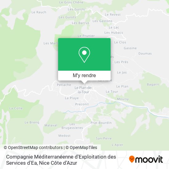 Compagnie Méditerranéenne d'Exploitation des Services d'Ea plan