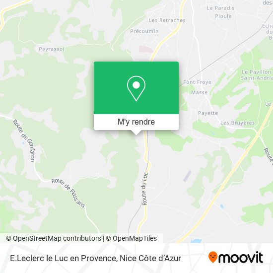 E.Leclerc le Luc en Provence plan