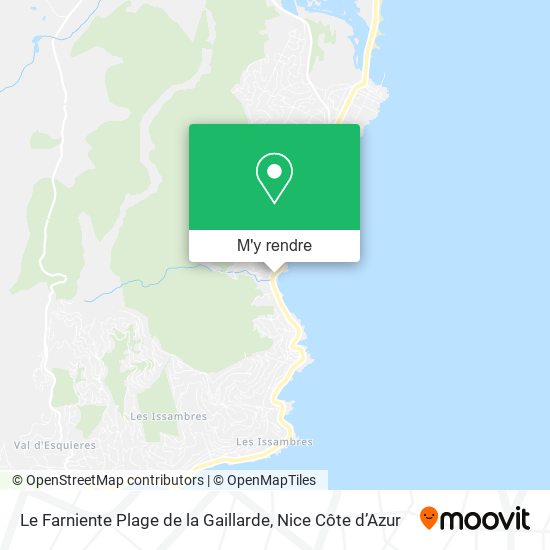 Le Farniente Plage de la Gaillarde plan
