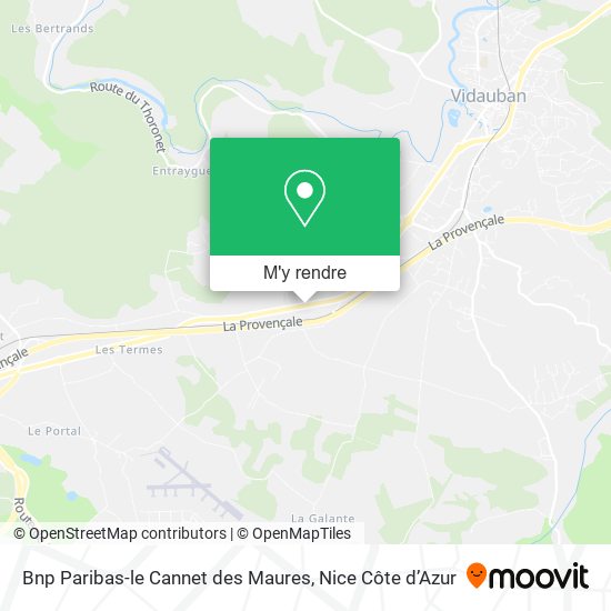 Bnp Paribas-le Cannet des Maures plan