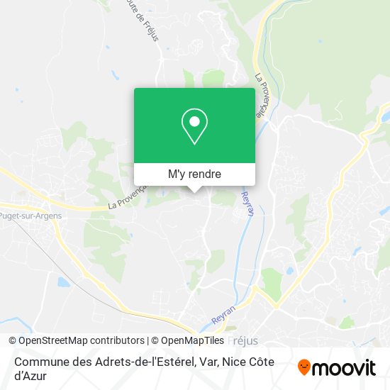 Commune des Adrets-de-l'Estérel, Var plan