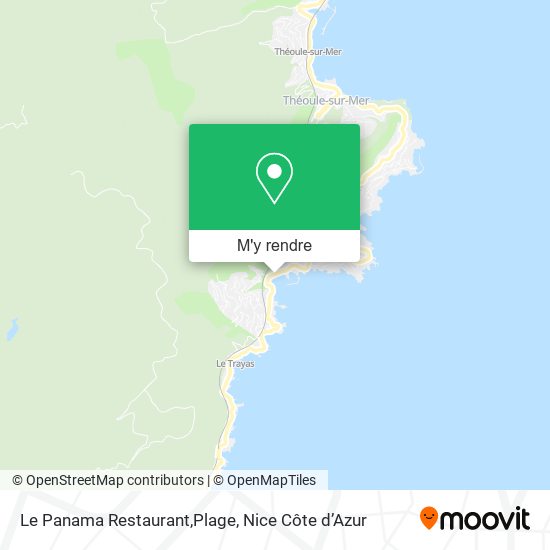 Le Panama Restaurant,Plage plan