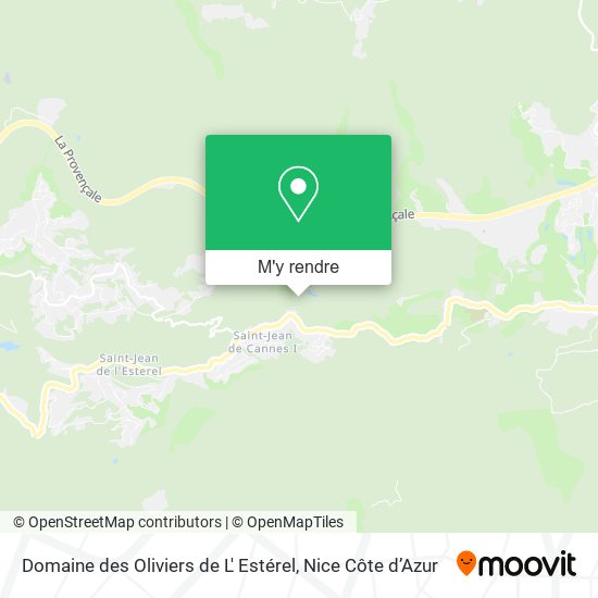 Domaine des Oliviers de L' Estérel plan