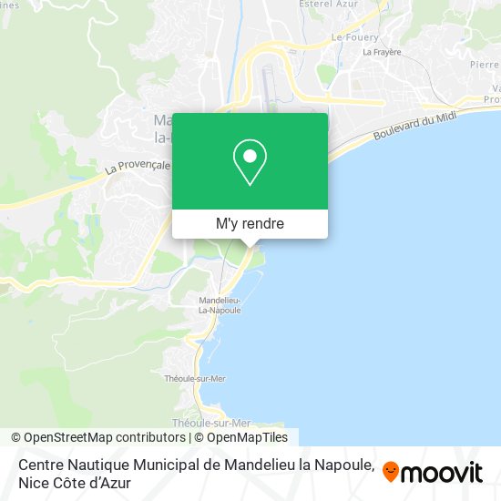 Centre Nautique Municipal de Mandelieu la Napoule plan