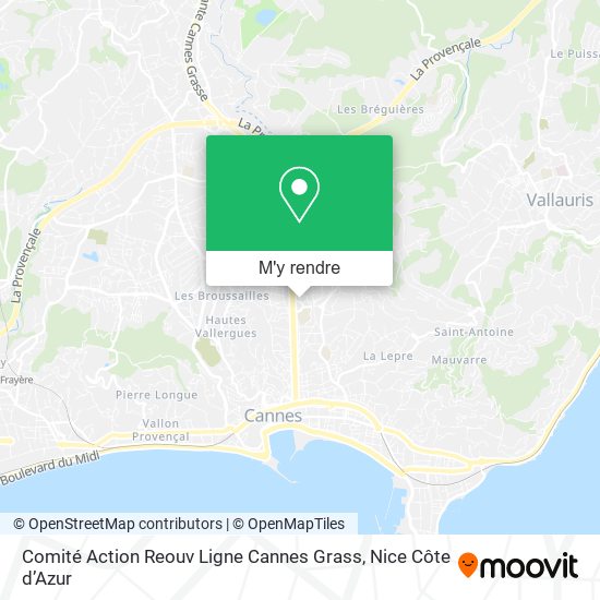 Comité Action Reouv Ligne Cannes Grass plan