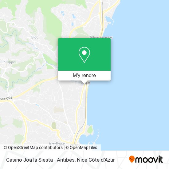 Casino Joa la Siesta - Antibes plan