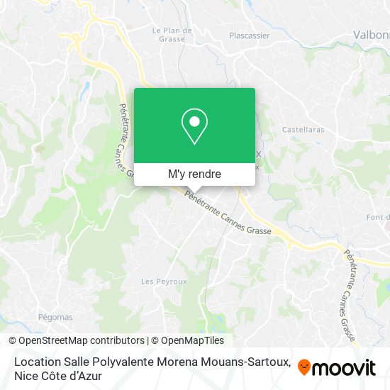 Location Salle Polyvalente Morena Mouans-Sartoux plan