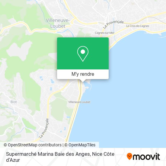 Supermarché Marina Baie des Anges plan
