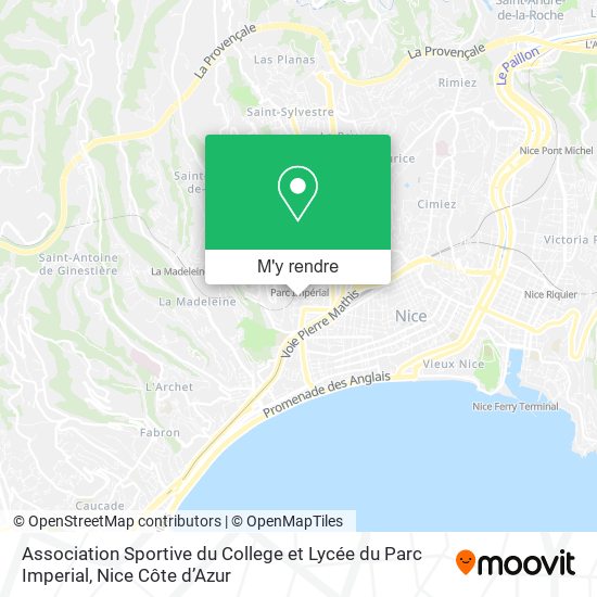 Association Sportive du College et Lycée du Parc Imperial plan