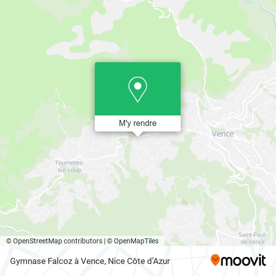 Gymnase Falcoz à Vence plan