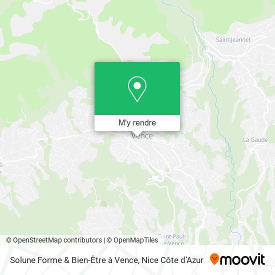 Solune Forme & Bien-Être à Vence plan