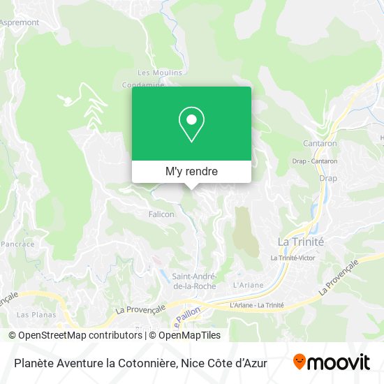 Planète Aventure la Cotonnière plan