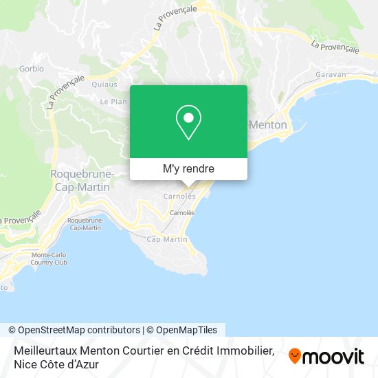 Meilleurtaux Menton Courtier en Crédit Immobilier plan