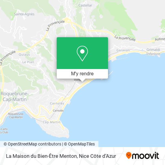 La Maison du Bien-Être Menton plan