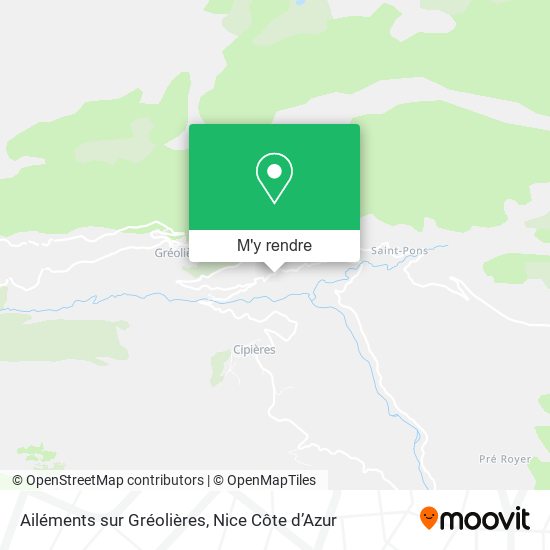 Ailéments sur Gréolières plan