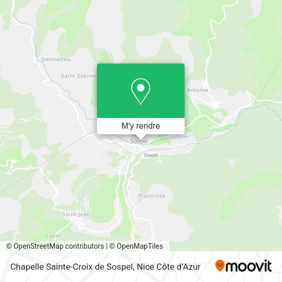 Chapelle Sainte-Croix de Sospel plan
