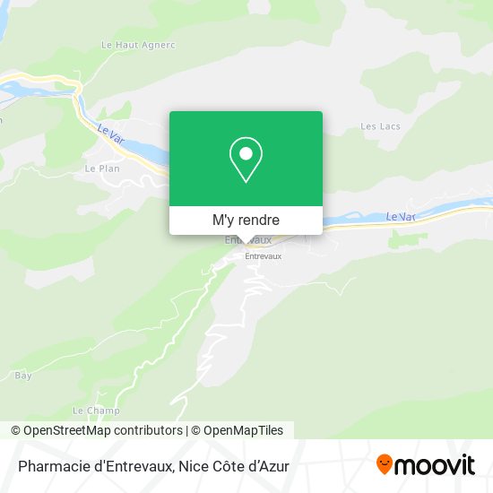 Pharmacie d'Entrevaux plan