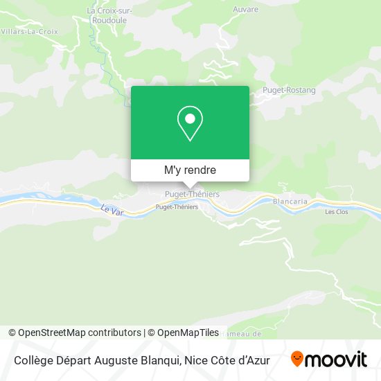 Collège Départ Auguste Blanqui plan