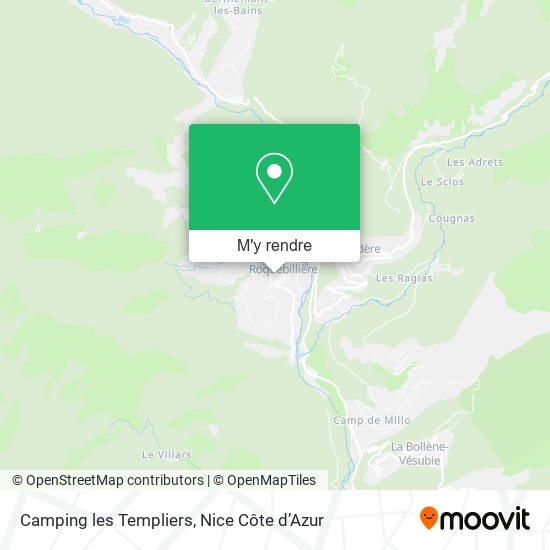 Camping les Templiers plan