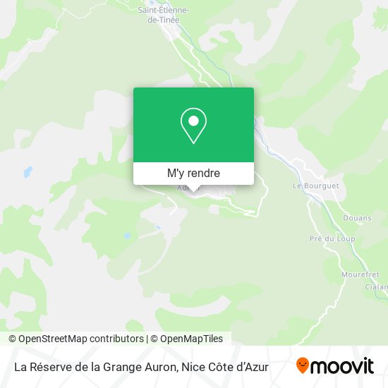 La Réserve de la Grange Auron plan