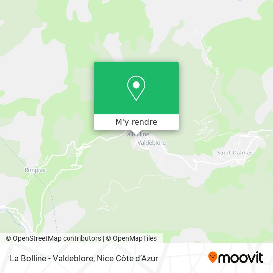 La Bolline - Valdeblore plan