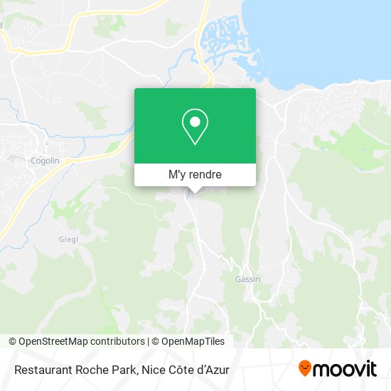 Restaurant Roche Park plan