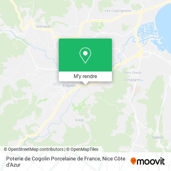 Poterie de Cogolin Porcelaine de France plan