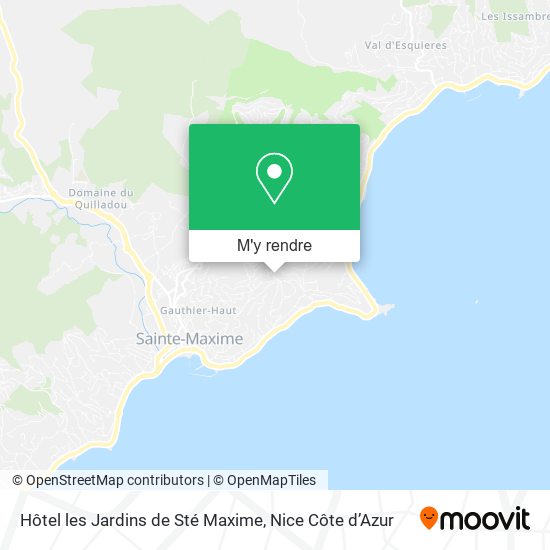 Hôtel les Jardins de Sté Maxime plan
