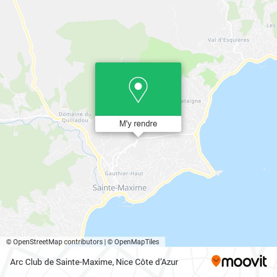 Arc Club de Sainte-Maxime plan