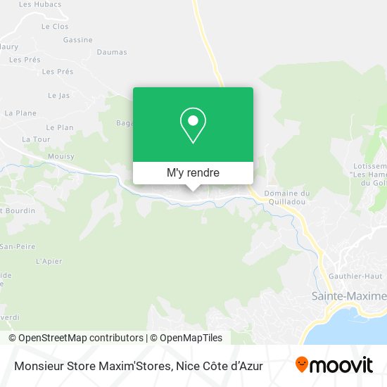 Monsieur Store Maxim'Stores plan