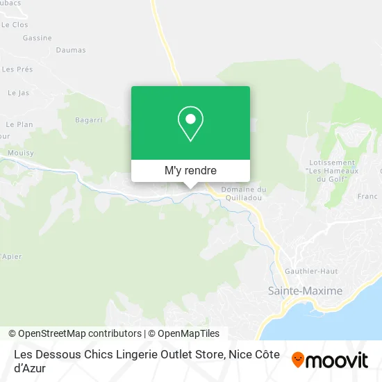 Les Dessous Chics Lingerie Outlet Store plan