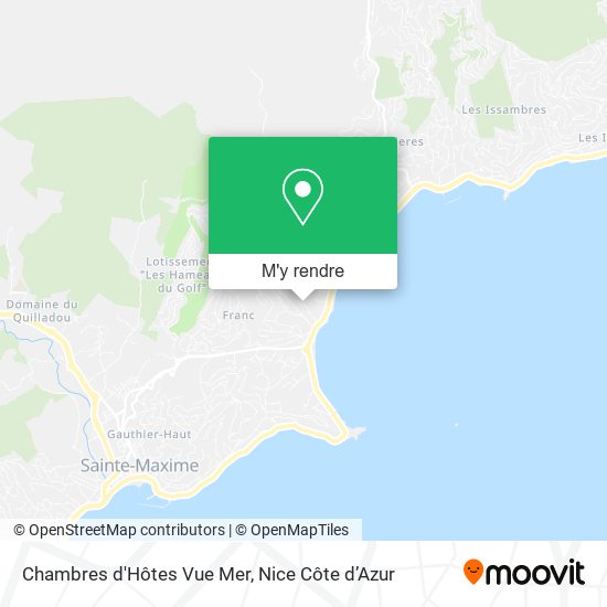 Chambres d'Hôtes Vue Mer plan