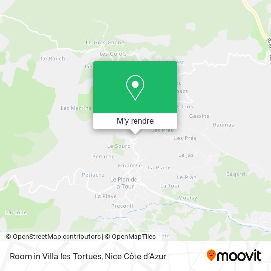 Room in Villa les Tortues plan