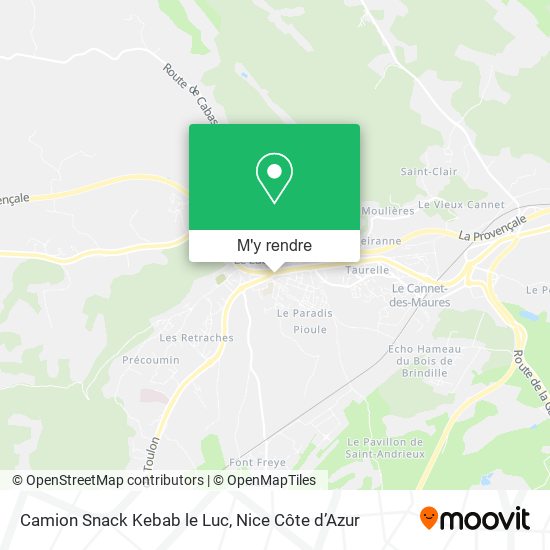 Camion Snack Kebab le Luc plan