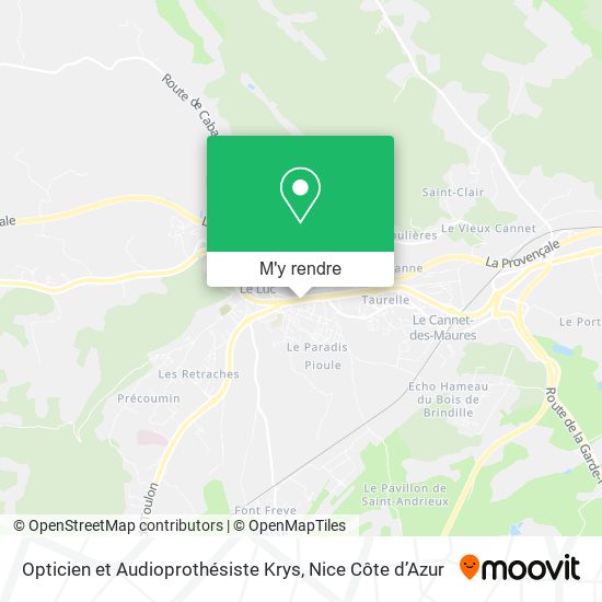 Opticien et Audioprothésiste Krys plan