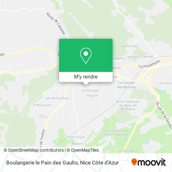 Boulangerie le Pain des Gaults plan