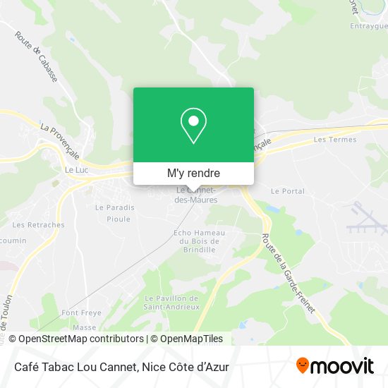Café Tabac Lou Cannet plan