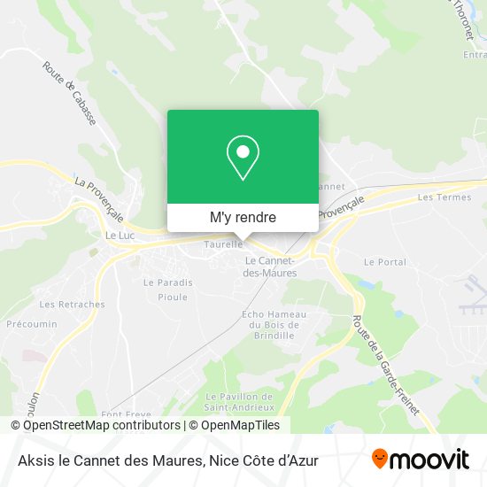 Aksis le Cannet des Maures plan