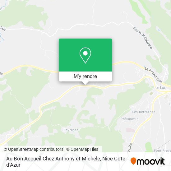Au Bon Accueil Chez Anthony et Michele plan