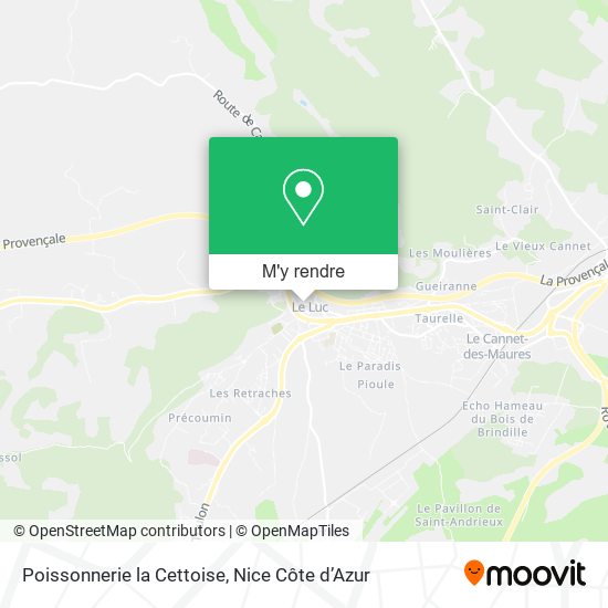 Poissonnerie la Cettoise plan