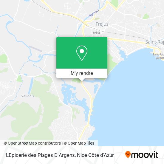 L'Epicerie des Plages D Argens plan